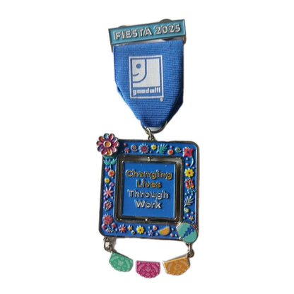 Goodwill 80 Year Anniversary San Antonio Fiesta Medal 2025 New Spinner Pinback
